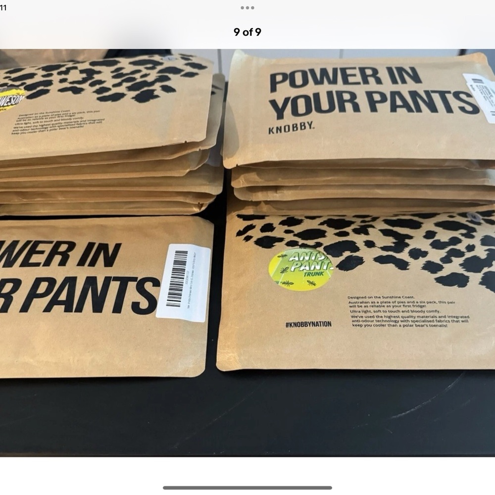 8 Medium Knobby Animal Print Packaging  $10 Each